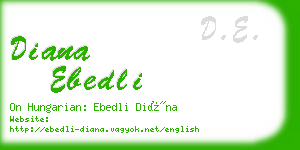 diana ebedli business card
